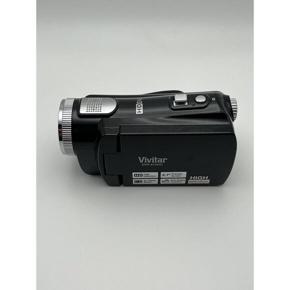 Vivitar DVR 810HD Black Lightweight Handheld HD Camcorder & Case UNTESTED - Picture 2 of 7